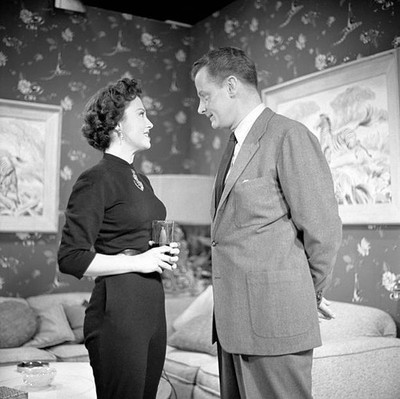 Beverly Tyler Art Carney in the CLIMAX! episode The Bigger They Co- Old Photo