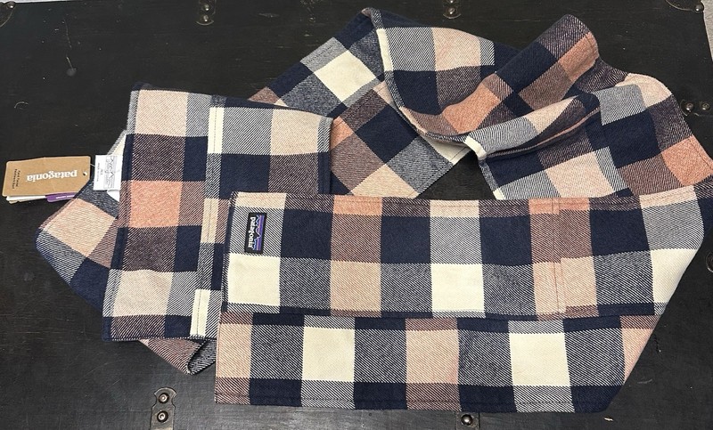 Patagonia Fjord Flannel Patchwork  Scarf NWT 