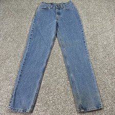 VTG Levi's 512 Jeans Womens 5 Jr Faded Wash High Rise Slim Tapered USA Made 90s
