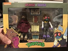 Neca Nickelodeon Teenage Mutant Ninja Turtles SPLINTER BAXTER Action Figure 2 PK