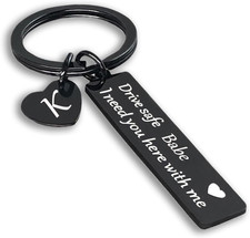 Drive Safe Keychain for Him Boyfriend Birthday Christmas Engraved Gifts