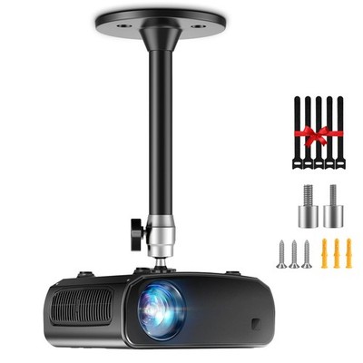 Ceiling Projector Mount Bracket Mini Adjustable Tilt Swivel Wall Hanger Stand