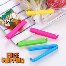 50 x Food Bag Storage Clips Freezer Fridge Sealing Pegs Mixed Sizes Multicolour