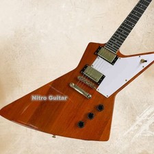 High Quality Natural 6 Strings Electric Guitar Gold Hardwares HH Pickups