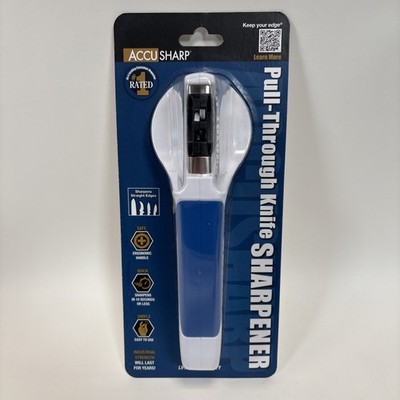 AccuSharp 2-Stage Knife Sharpener Pull-Through Coarse Fine Blades Kitchen Chef