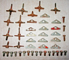 Vintage Valve Cover Hardware Bolts Studs Retainer Plates Vintage Valve Cover Hardware Bolts Studs Retainer Plates