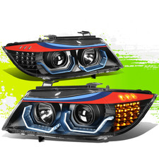 Blackm-style 3d Led Angel Eyeprojector Halo Ring Headlight For Bmw E90 06-08 Blackm-style 3d Led Angel Eyeprojector Halo Ring Headlight For Bmw E90 06-08