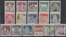 Berlin West 1966 MiNr. 270-285 Freimarkensatz Deutsche Bauwerke Rundstempel