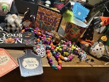 Lote Decoración Halloween Día de Muertos Cuentas, Mini Hilos de Luz, ¡Gnomos!