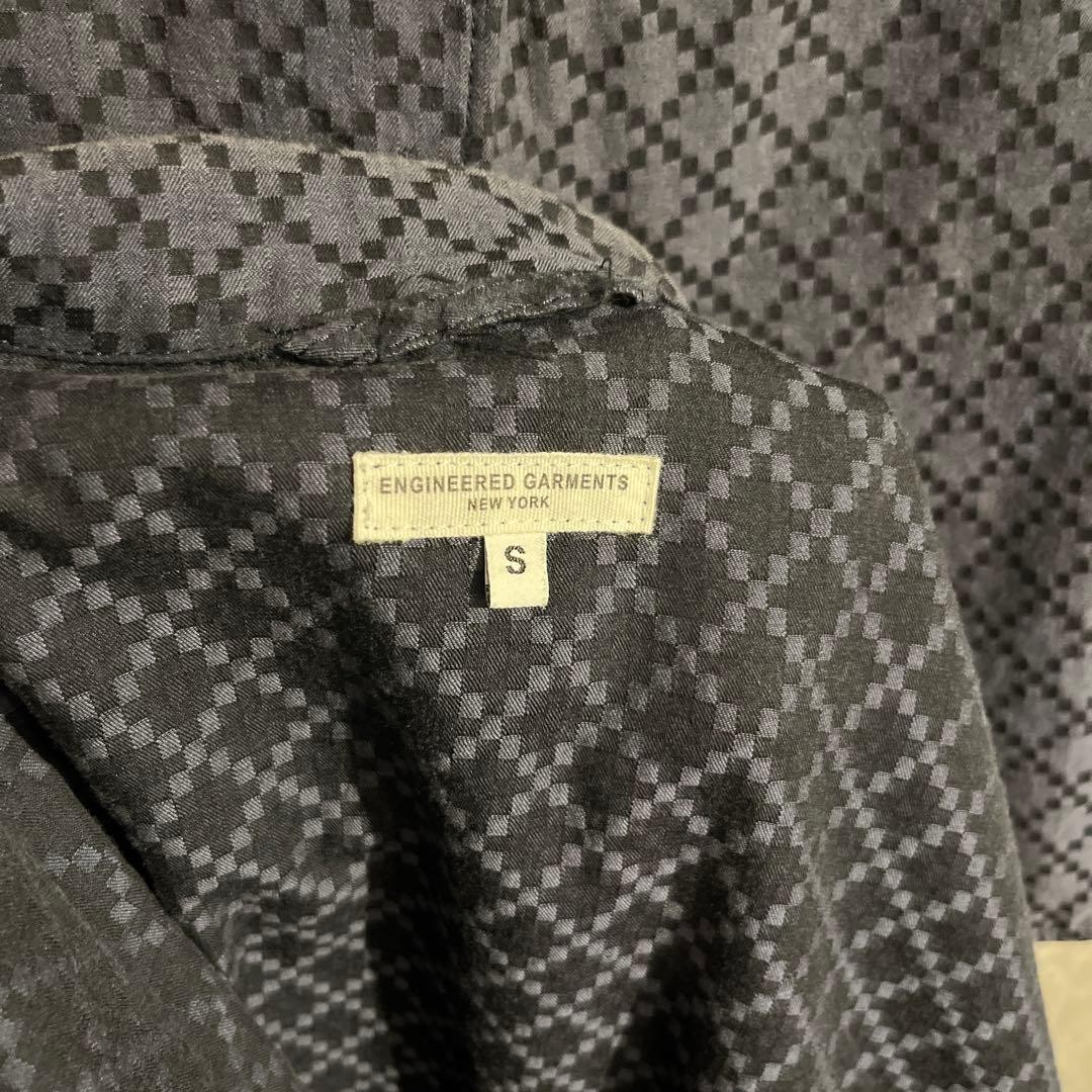 Engineered Garments Dark Navy Patterned Tailored … - image 5