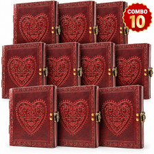 Handcrafted Celtic Heart Diary6x8Rustic Leather Journal200Lined Page 10ComboSet