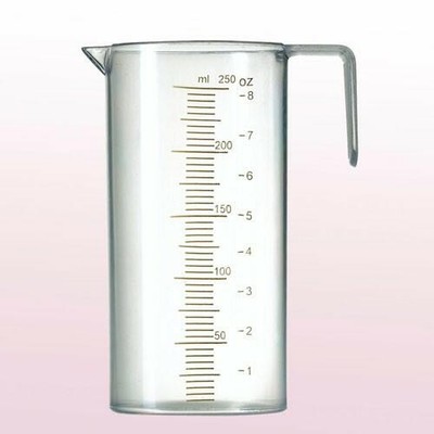 Comair Messbecher 250 ml, transparent, mit Mess-Skala