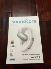 Brand New Soundcore AeroFit 2 Open-Ear Bluetooth Earbuds Green - NIB