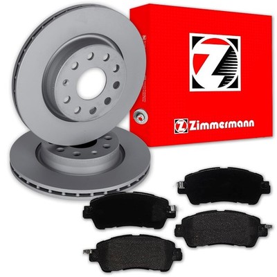 Zimmermann BREMSSCHEIBEN 258mm + BELÄGE VORNE passend für MAZDA 2 DJ ab Bj. 2014