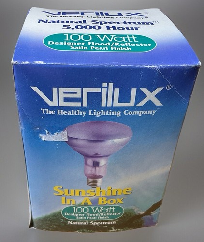VERILUX 100 WATT DESIGNER FLOOD R30 SATIN PEARL FINISH R30FF100VLX REFLECTOR