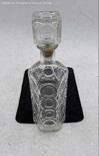 Seagram Vintage Clear Glass Liquor Decanter