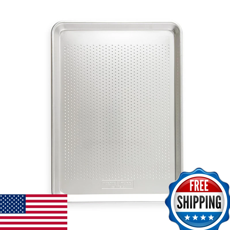 Nordic Ware Naturals Perforated Crisping Half Sheet Pan For Baking Or Roasting