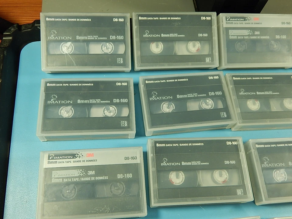 Imation -3M - 8mm D8 - 160. Cintas de datos, lote de 25 - usadas Foto 4 de 4