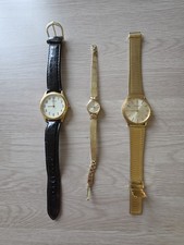 Vintage Watch Job Lot x3 ACCURIST 17J Swiss,MELANA 17J Swiss,SEKONDA,ALL WORKING