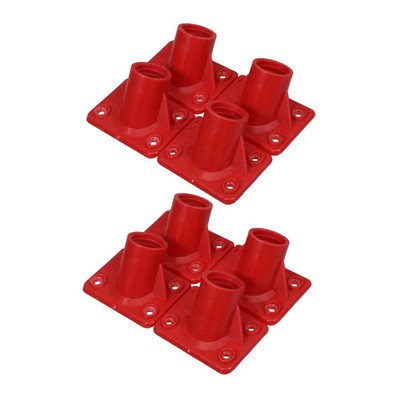  8pcs Plastic Scrub Brush Handle Connectors - Universal Broom Joint Adapter -