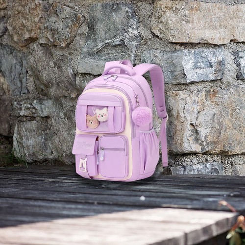 Lindo bolso grande mochilas para computadora portátil mochila universitaria escuela secundaria primaria - Imagen 7 de 11