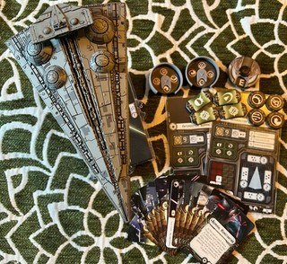 Star Wars Armada Interdictor Expansion Englisch So gut wie neu Promokarte