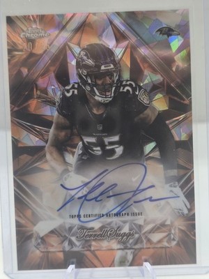 2025 Topps Chrome Sapphire Selections Terrell Suggs On-Card Auto Orange 20/25