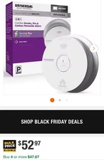 Universal Security Instruments Smoke & Carbon Monoxide Detector with Voice Alert