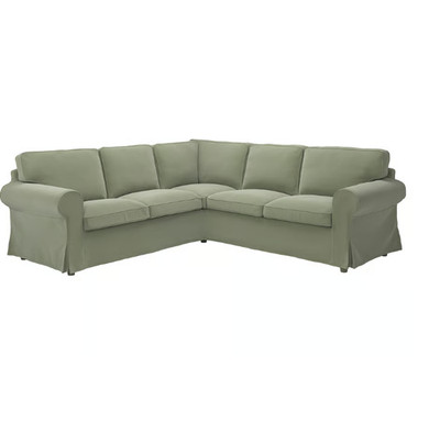 IKEA EKTORP Cover For Corner Sofa, 4 - Seat, Hakebo Grey-Green