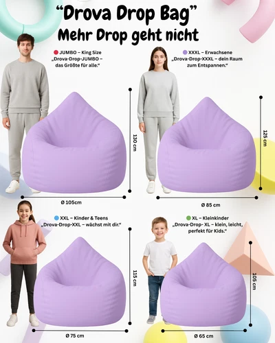 PatchHome Sitzsack XL- Jumbo Sitzkissen Bodenkissen Kinder und Erwachsene - Bild 135 von 203