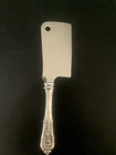 Rose Point by Wallace Sterling Silver Cheese Cleaver HHWS Custom Made 6 1/2"