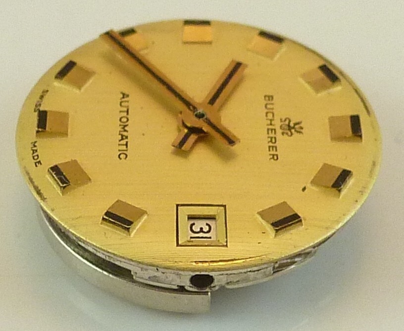 Vintage Bucherer 21 Jewel Automatic Swiss Wristwatch Movement Parts