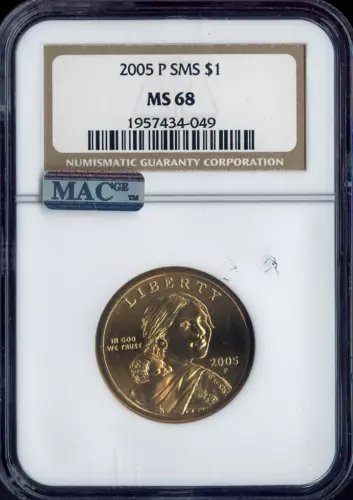2005-P Sacagawea Native Dollar NGC MS68 SMS Quality ✔️