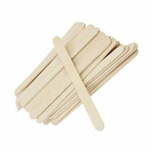 100 pièces bâtons à faire soi-même matériaux bois clubs popsicle plat crème glacée - Photo 1 sur 4