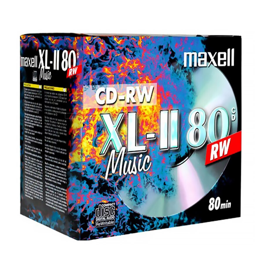 Maxell 624865.35.TW - 10 Audio CD-RW 80 min 4x 700Mb Music XL2 XLII, in Jewel...
