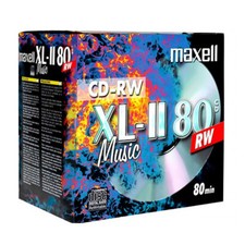Maxell 624865.35.TW - 10 Audio CD-RW 80 min 4x 700Mb Music XL2 XLII, in Jewel...