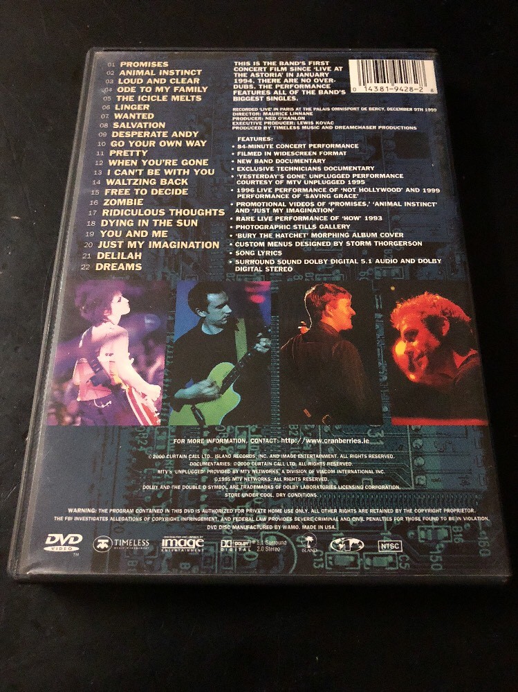 The Cranberries - Beneath The Skin Live In Paris DVD 14381942828| eBay