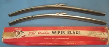 Pair Trico wiper blades 18" straight connector type flat top Trico script PR18-2