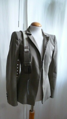 Jacke Blazer SPORTMAX MAX MARA Gr.38 khaki Baumwolle Made in Italy