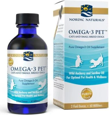 NORDIC NATURAL'S Nordic Naturals Omega-3 Pet 2 fl oz, Healthy Skin & Coat, Joint & Heart Health
