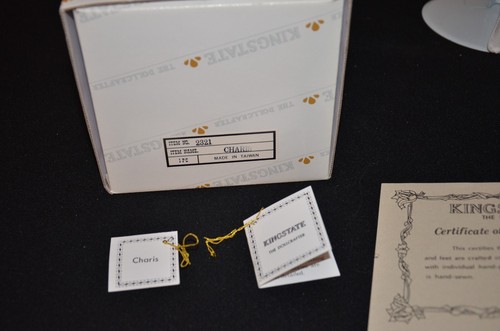 KINGSTATE Dollcrafter MUSICAL ballerina bambola porcellana Charis 16" supporto COA VINTAGE - Foto 4 di 11