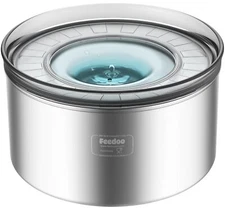 1Gallon Dog Water Bowl, 3.8L No Spill Water Bowl for Dogs, Stainless Steel Sp...