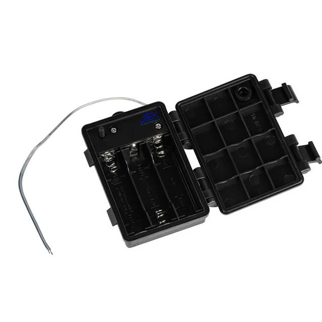 Portabatterie Uxcell 3xAA Con Interruttore On/Off - Custodia 4.5V Con Cavi 160mm