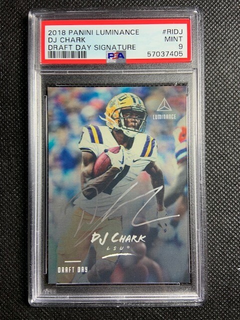 DJ Chark Panini Luminance Draft Day Signature #RIDJ Base