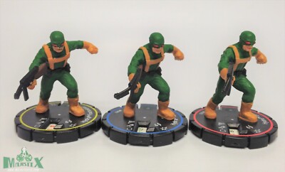 Heroclix Sinister set Hydra Technician, Officer #001. #002, #003 R/E/V figures!