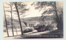 Clinton, Massachusetts MA ~ Power House & Dam  1940s b/w ^