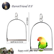 M L Parrot Bird Toy Stainless Steel Swing Textured Claw Grind Bird Supplies