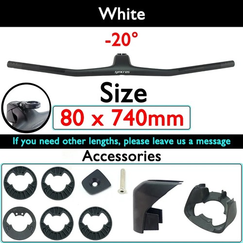 Carbon Fiber FRASER IC SL WC MTB Bicycle Integrated Handlebars with Stem 740mm - Picture 38 of 40