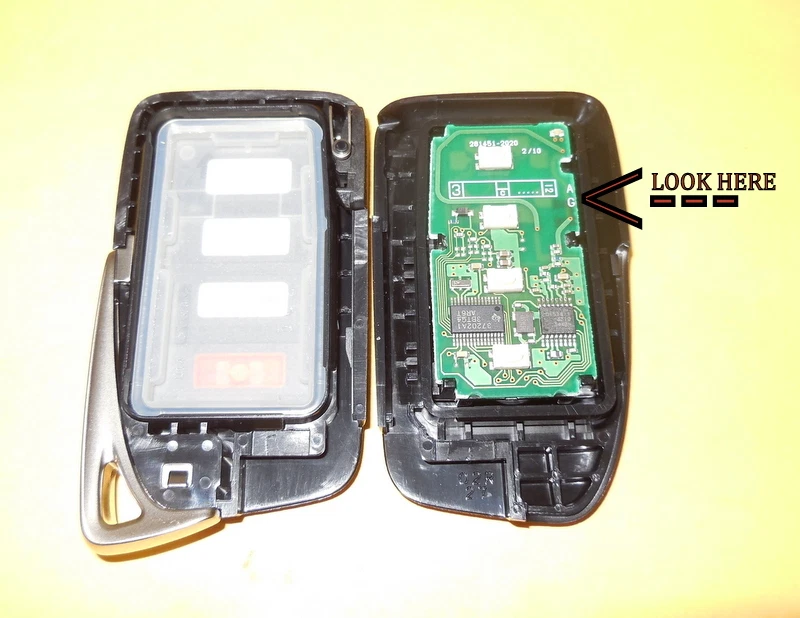 OEM VIRGIN LEXUS IS RC CHAVE DE PROXIMIDADE INTELIGENTE CONTROLE REMOTO SEM CHAVE PLACA AG HYQ14FBA - Imagem 2 de 2