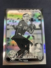 2024 Topps Chrome Negative Refractor #207 Jackson Merrill Padres Rookie Rc 24982